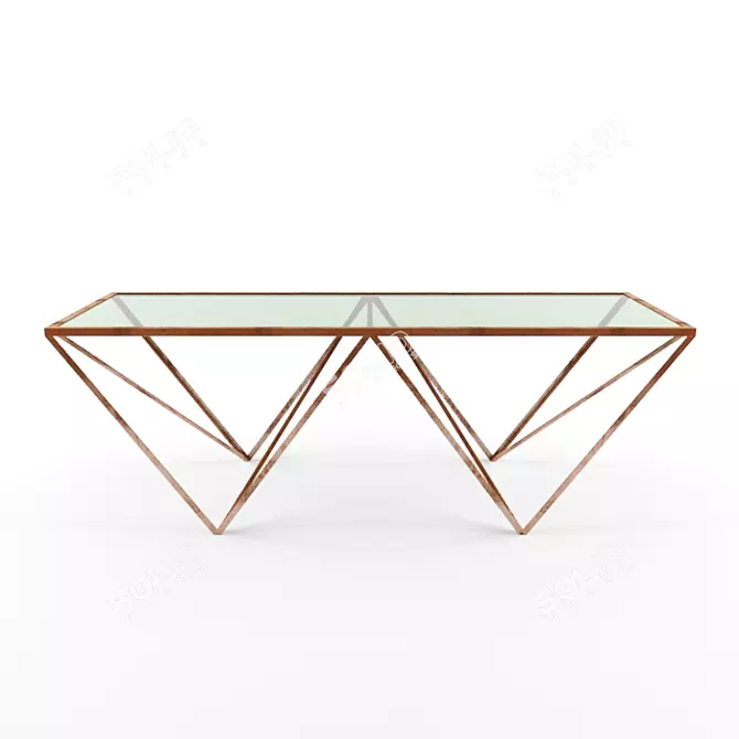 Versatile Wooden Table 3D model image 1