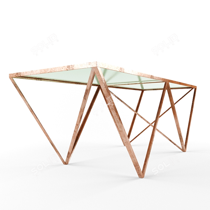 Versatile Wooden Table 3D model image 3