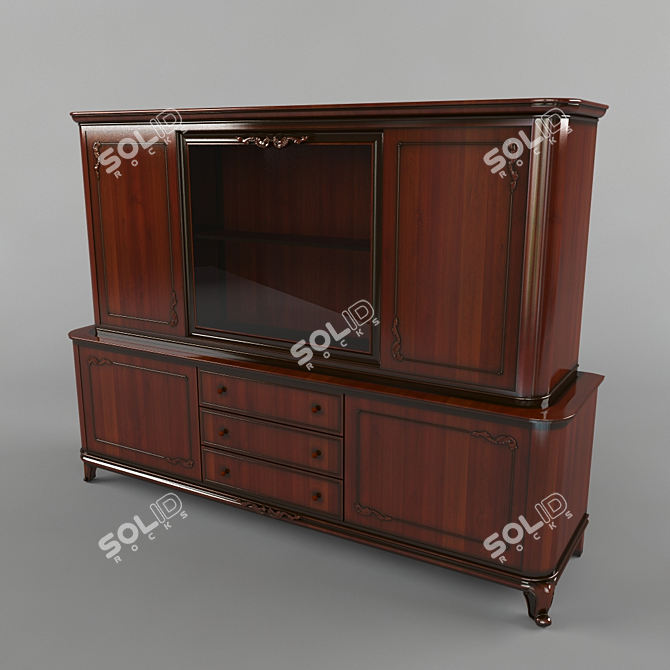 Vintage Sideboard from the 50s 3D model image 1