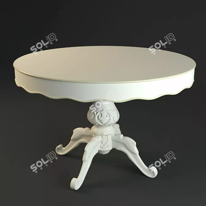 Elegant Round Table 3D model image 1