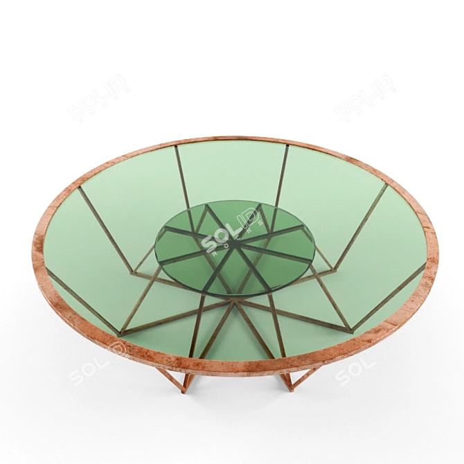 Sleek Modern Coffee Table 3D model image 3