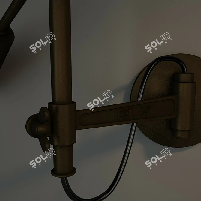 RL '67 Boom Wall Lamp 3D model image 2