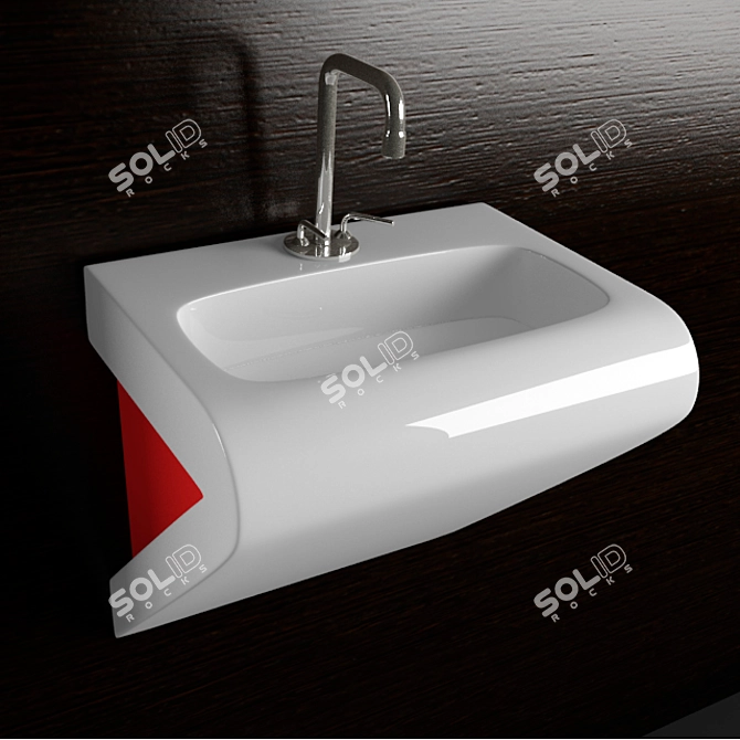 LA FONTANA Modern Design Sink 3D model image 1