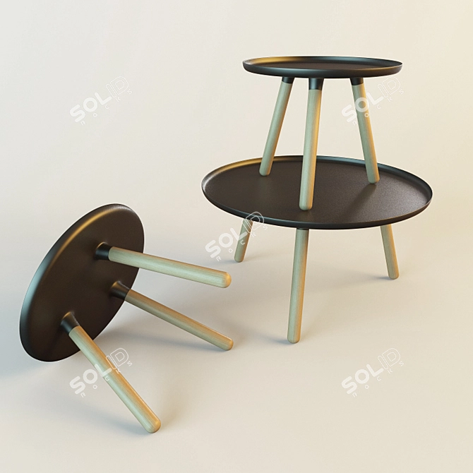 Sleek and Stylish Normann Copenhagen Table 3D model image 1