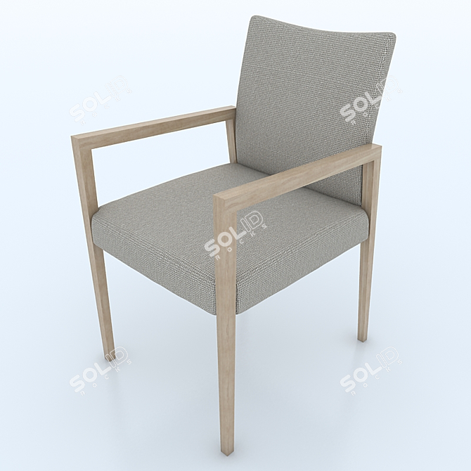 Gunlock Chair: Comfort in Style 3D model image 1