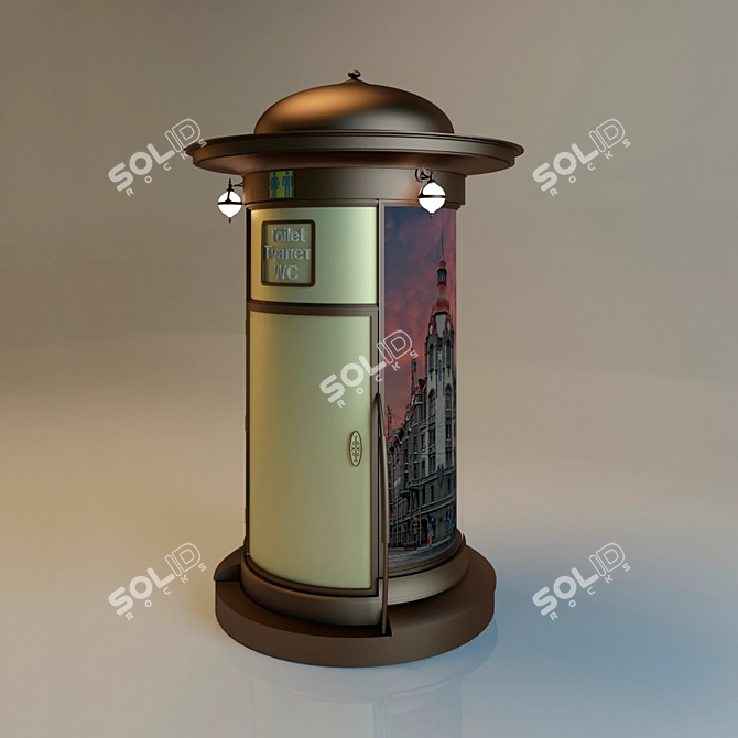 Outdoor WC 3D model image 1