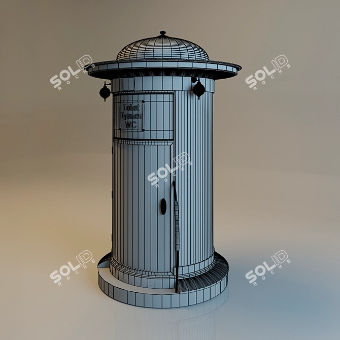 Outdoor WC 3D model image 2