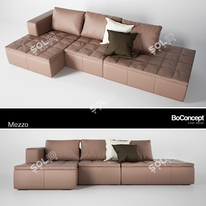 Modern Mezzo Sofa 3D model image 1