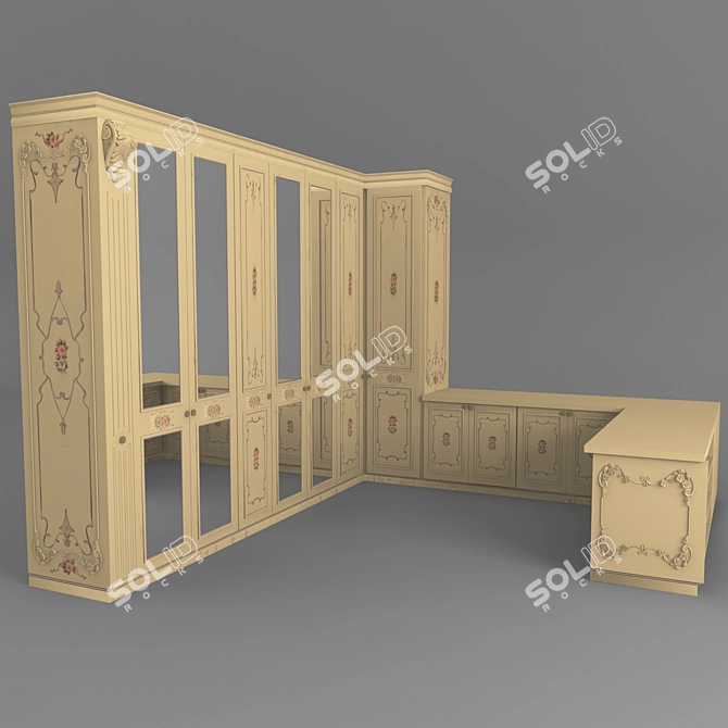 Italian Chic: Chezzani Dressing 3D model image 1