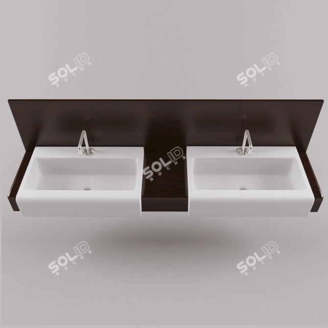 Artceram La Fontana L045: Stylish and Compact Sink 3D model image 2