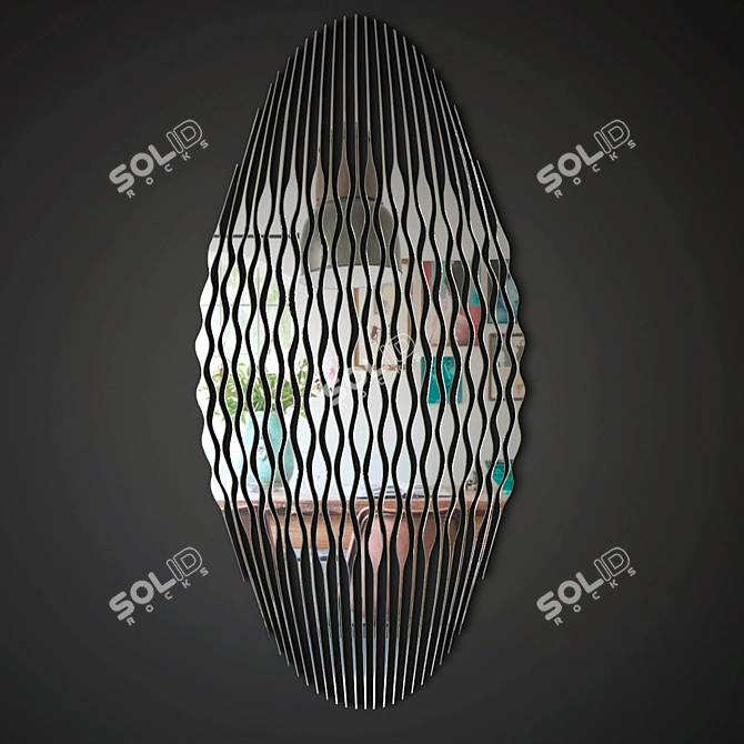 Karimirror Supernova: Futuristic Mirror 3D model image 1