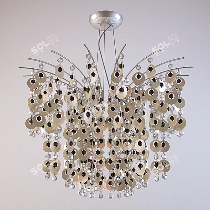 Elegant Illumination: Ideal Lux Pavone Pendant 3D model image 1