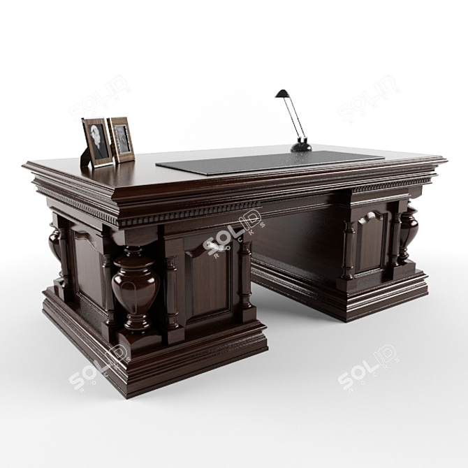 Modern Interstile Table 3D model image 1