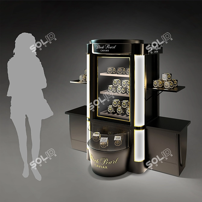 Black Pearl Trade Showcase 3D model image 1