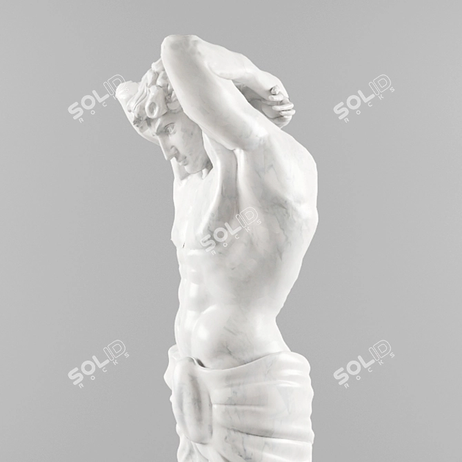 Eternal Strength: Atlas Sculpture 3D model image 2