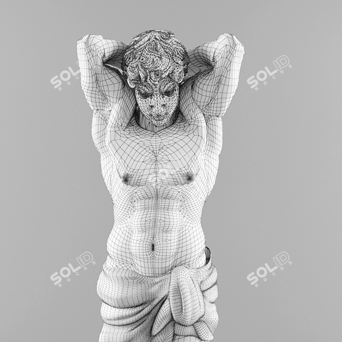 Eternal Strength: Atlas Sculpture 3D model image 3