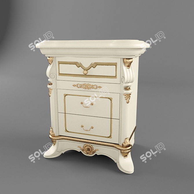 Regina Bedside Cabinet 3D model image 1