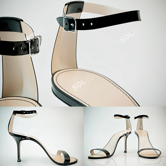 Luxury "Manolo Blahnik" Shoes 3D model image 1
