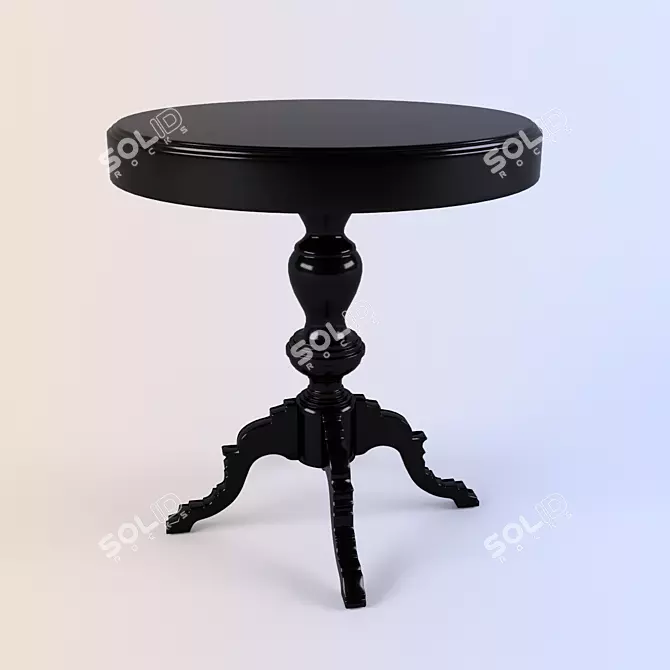 RIMINI Fratelli Barri Black Lacquer Coffee Table 3D model image 1