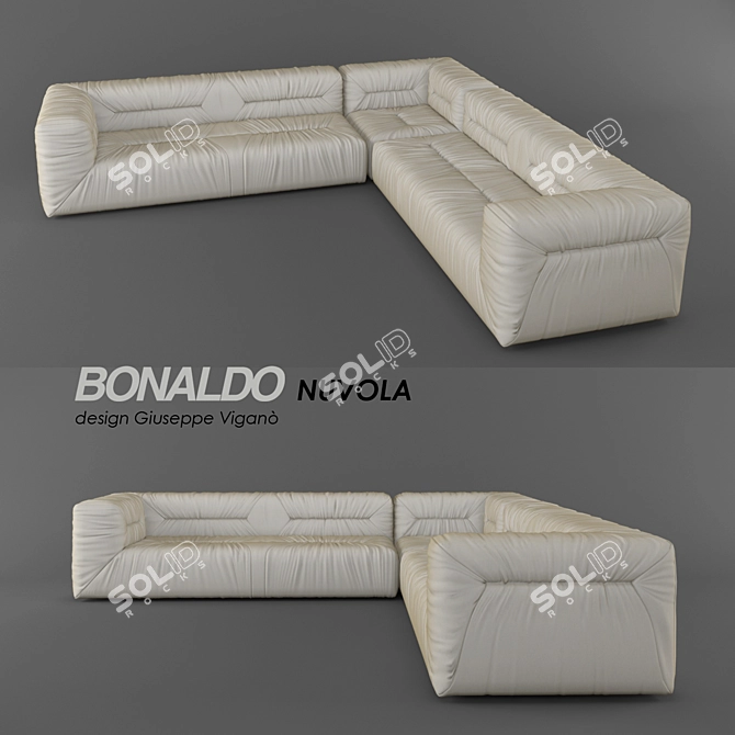 Luxurious Nuvola Sofa 3D model image 1