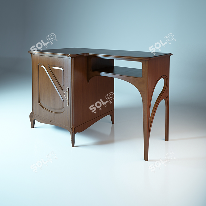 Custom-Made Exclusive Dressing Table 3D model image 1