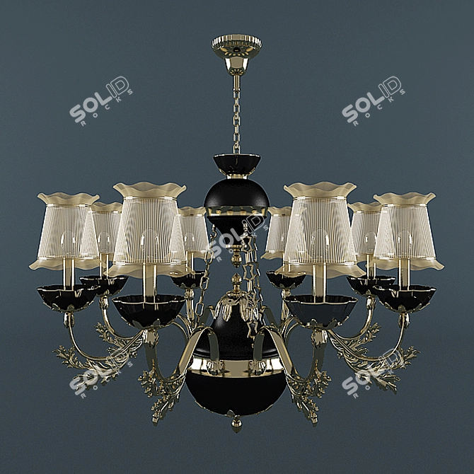 Elegant Kaiyan Chandelier KY-80239-8 3D model image 1