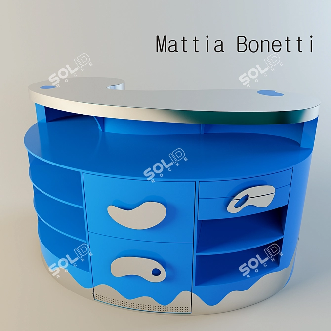 Bonetti Bar: Elegant and Functional 3D model image 1