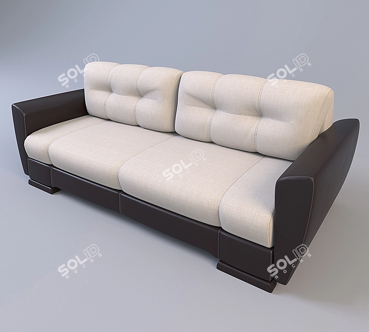 Amsterdam Sofa Bed: Stylish and Functional 3D model image 1