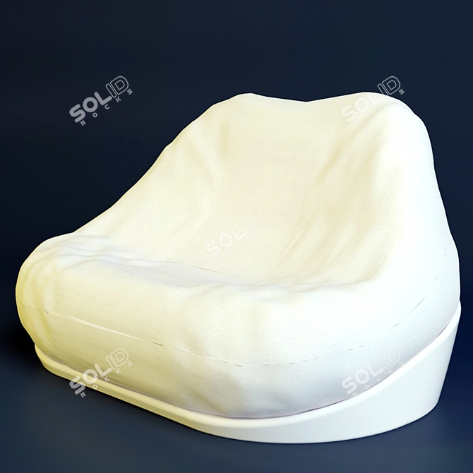 Cozy Embrace: HUG Armchair 3D model image 2