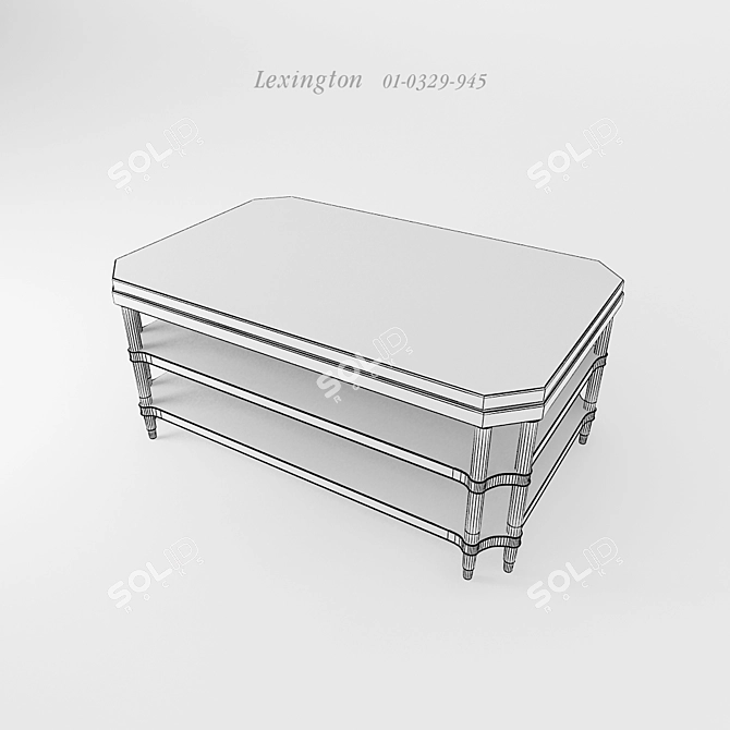 Lexington Barclay Cocktail Table 3D model image 2