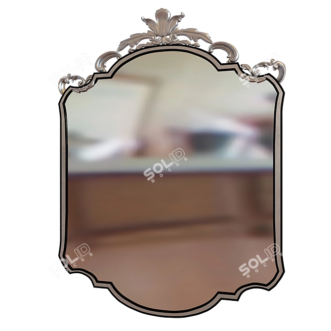Elegant Classic Mirror 3D model image 1