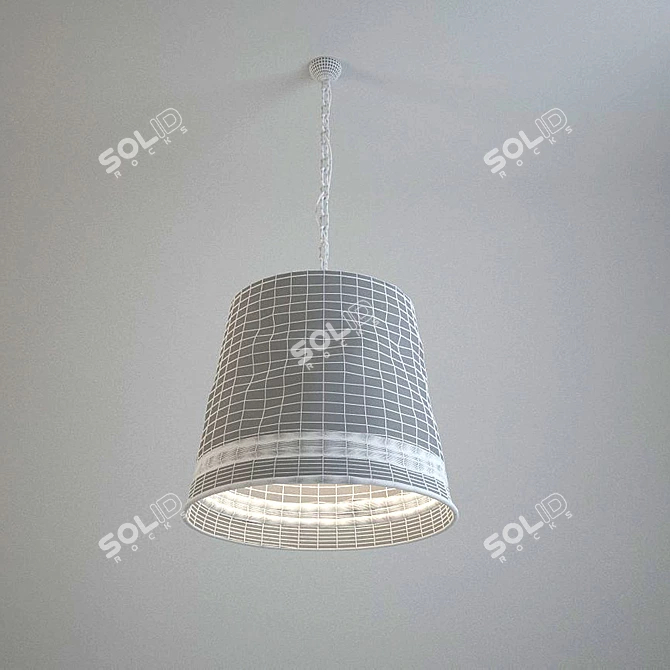 Elegant Bucket Chandelier 3D model image 2