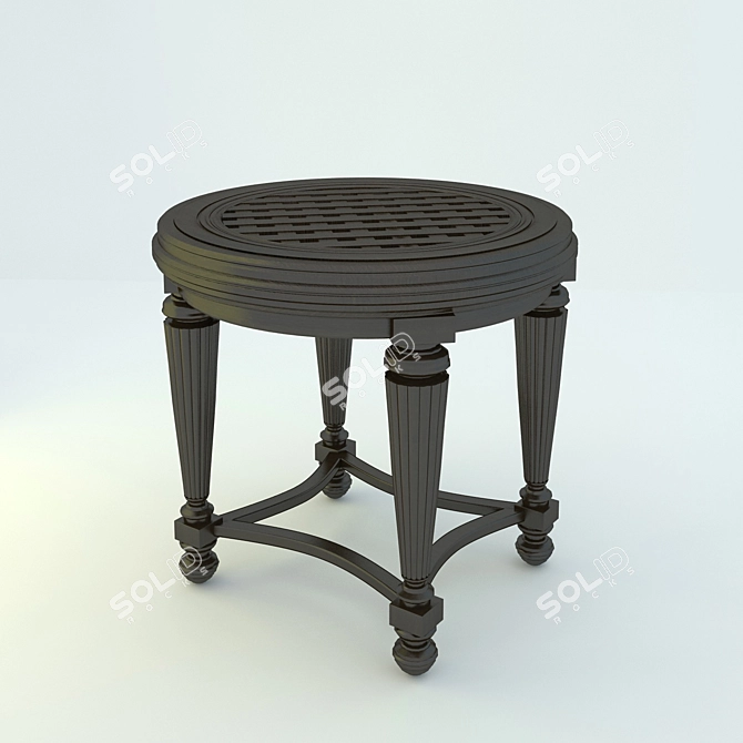 Kingstown Sedona Round End Table 3D model image 1
