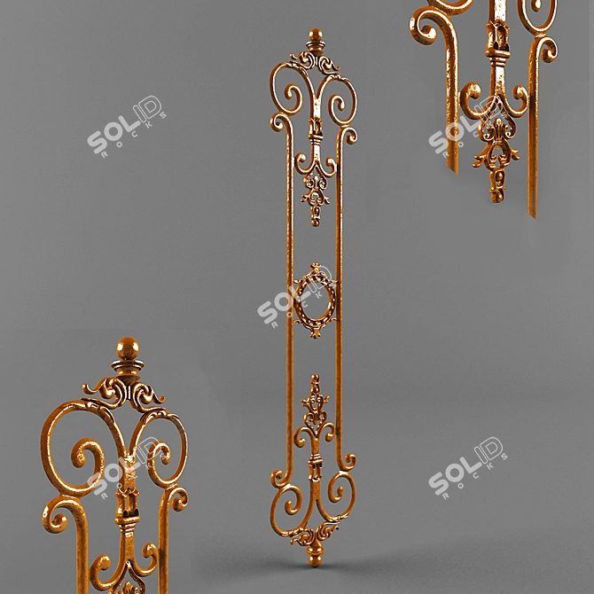 Bronze Cast Baluster 3D model image 1