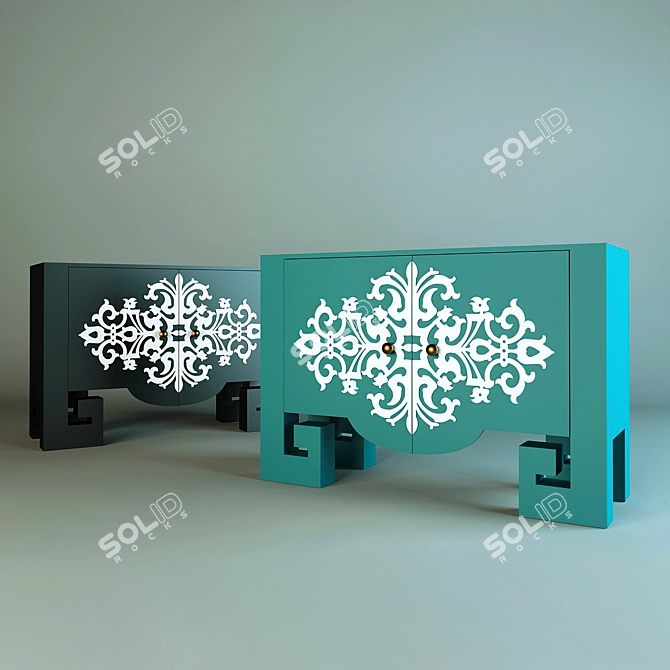 Cary Buffet Table: A Statement of Elegance 3D model image 1