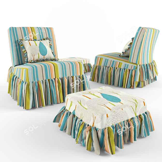  Comfort Zone Seat Set 3D model image 1