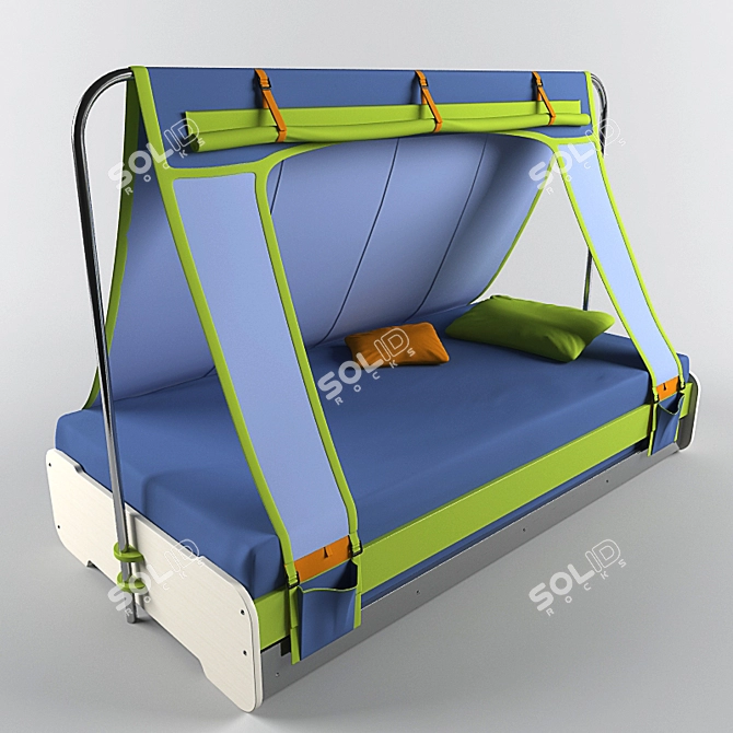Title: Kids Bed Tent 3D model image 1