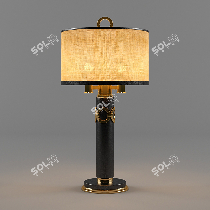 Sleek and Elegant: Bronx Table Lamp 3D model image 1