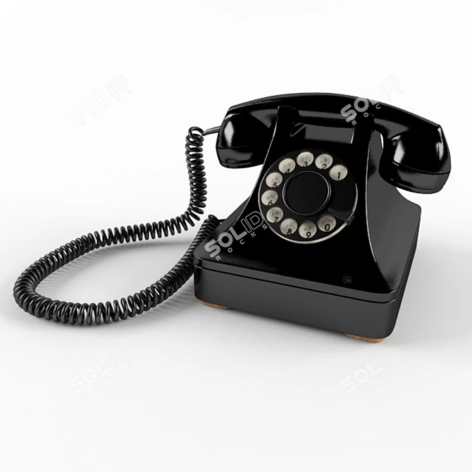 Vintage Telephone 3D model image 1