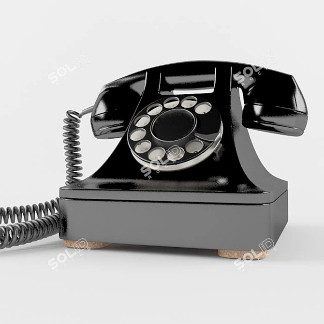 Vintage Telephone 3D model image 3