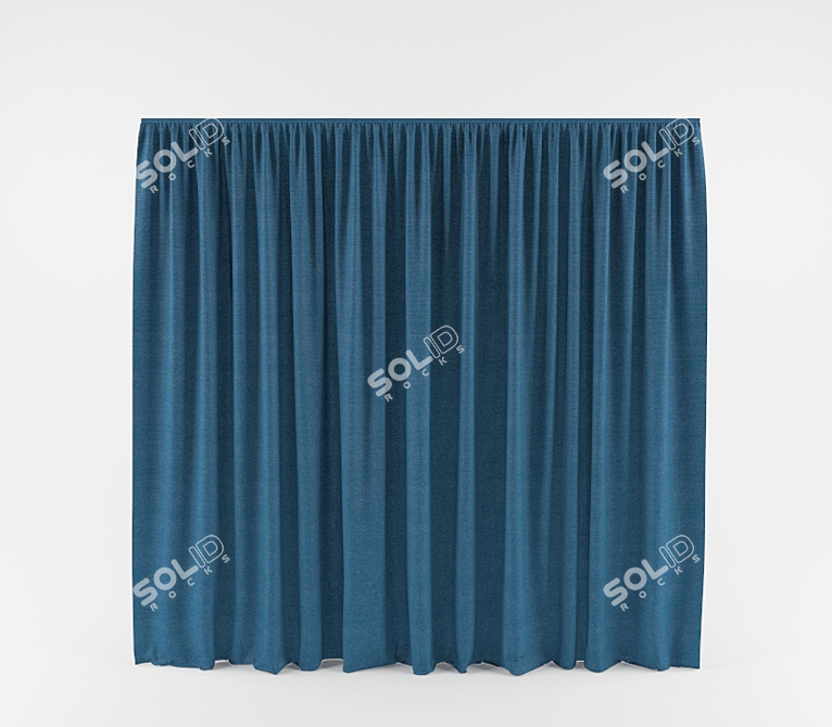 Elegance in Every Fold: Curtains 3D model image 2