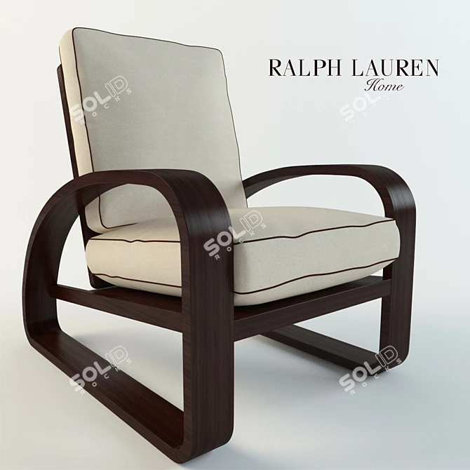 Sleek Comfort for Chic Lounging 3D model image 1