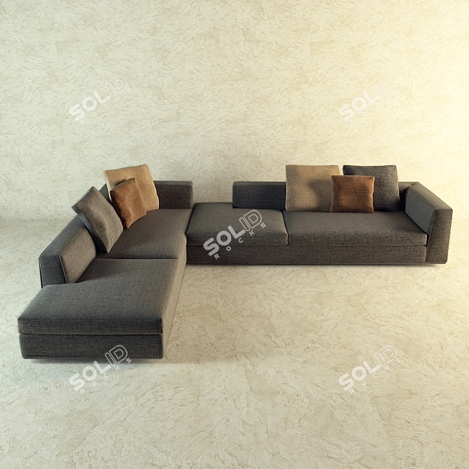 Luxurious Minotti Sofa 3D model image 1