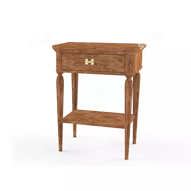 Classic Drawer Chest 3D model image 1