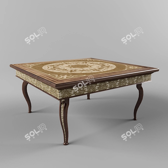 Sleek Modern Coffee Table 3D model image 1