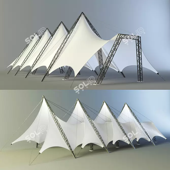 Versatile Outdoor Canopy: Modern Design 3D model image 1