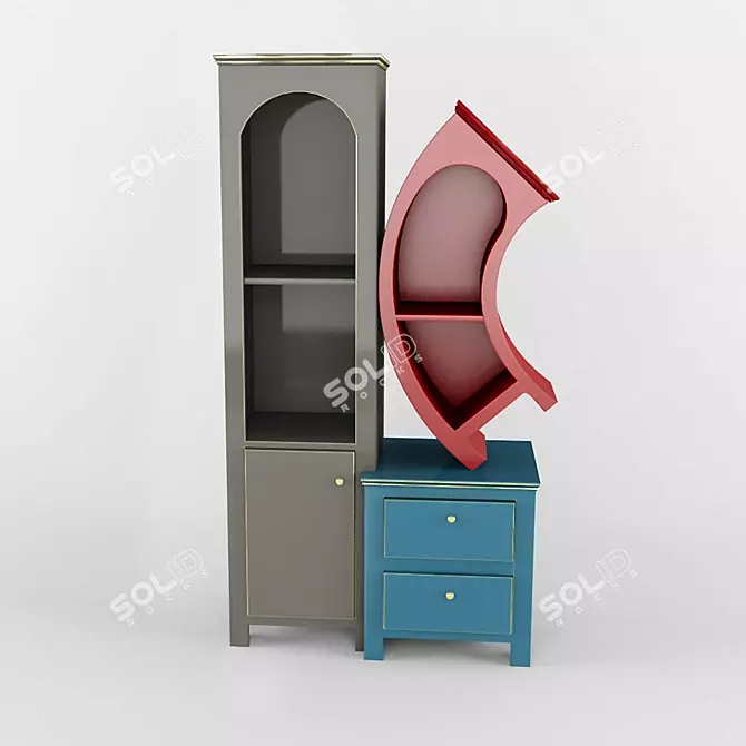 Elegance in Dust: Furniture 3D model image 1