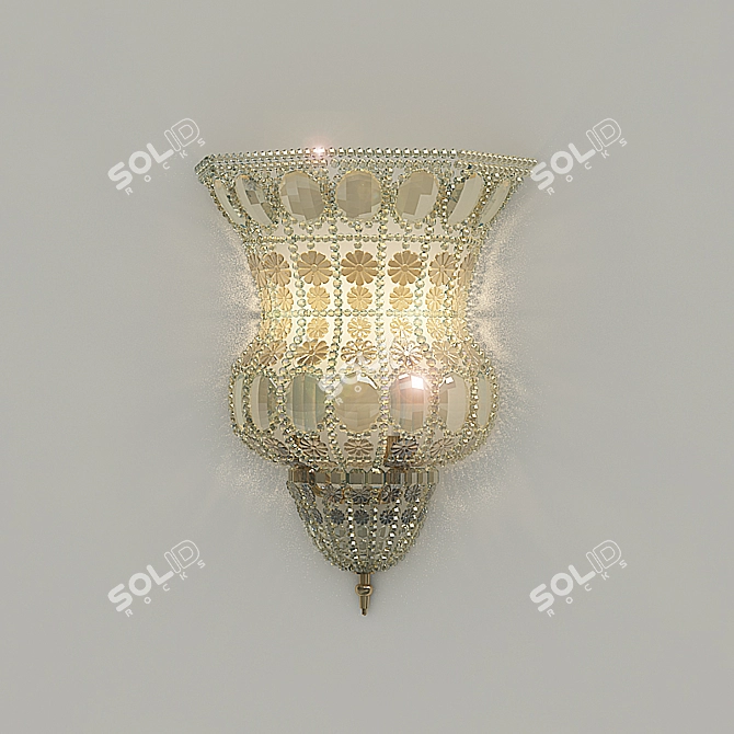 Elegant Banci Sconce 3D model image 1