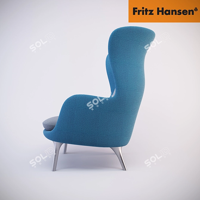 RO Chair: Elegant Comfort by Fritz Hansen 3D model image 3