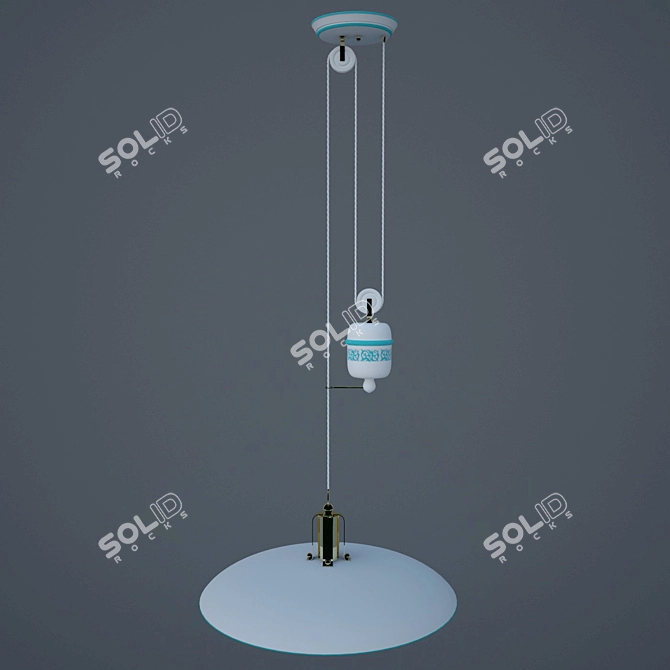 Bilancia Ceiling Lamp 3D model image 2